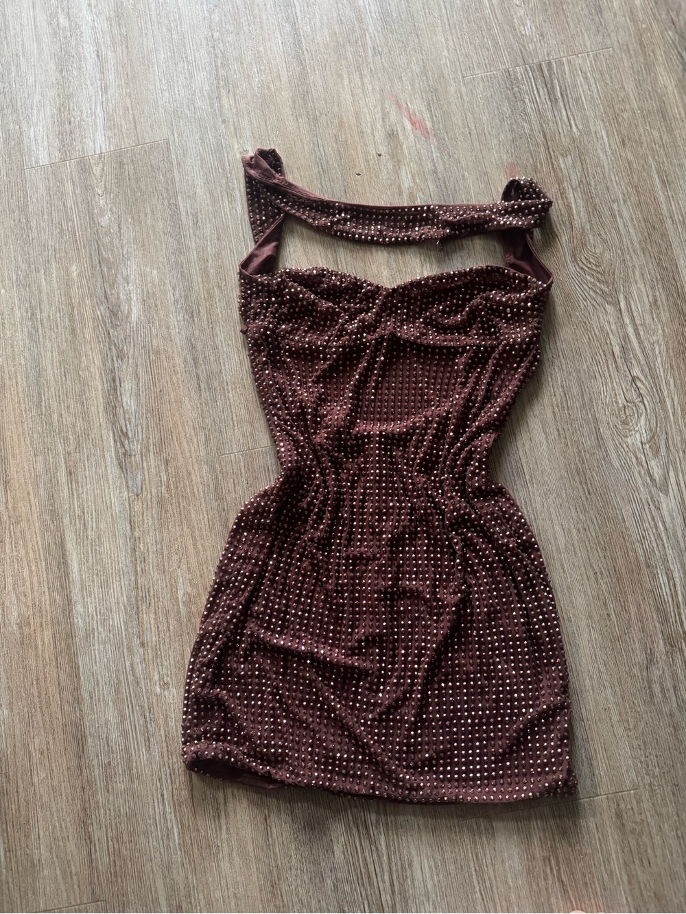 Oh Polly Embellished Mini Dress